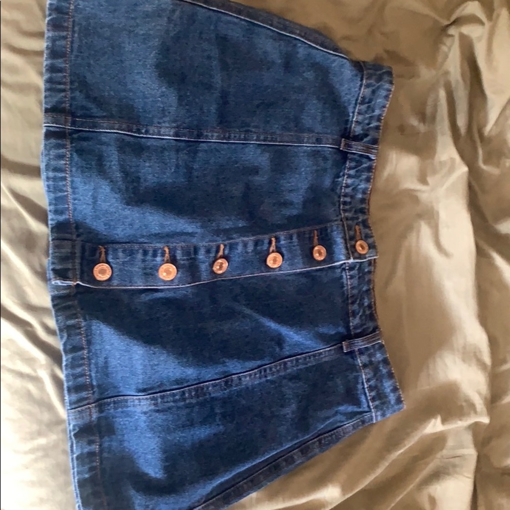 Blue jean skirt